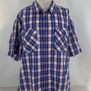 Dixxon Flannel Co Victory Shirt Men’s 3X Red White Blue Bamboo Short Sleeve